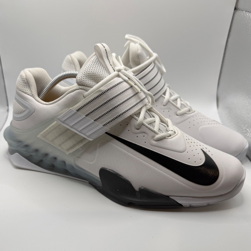 Nike Savaleos Mens Weightlifting Shoes White Black CV5708-100 Size 11.5 Training